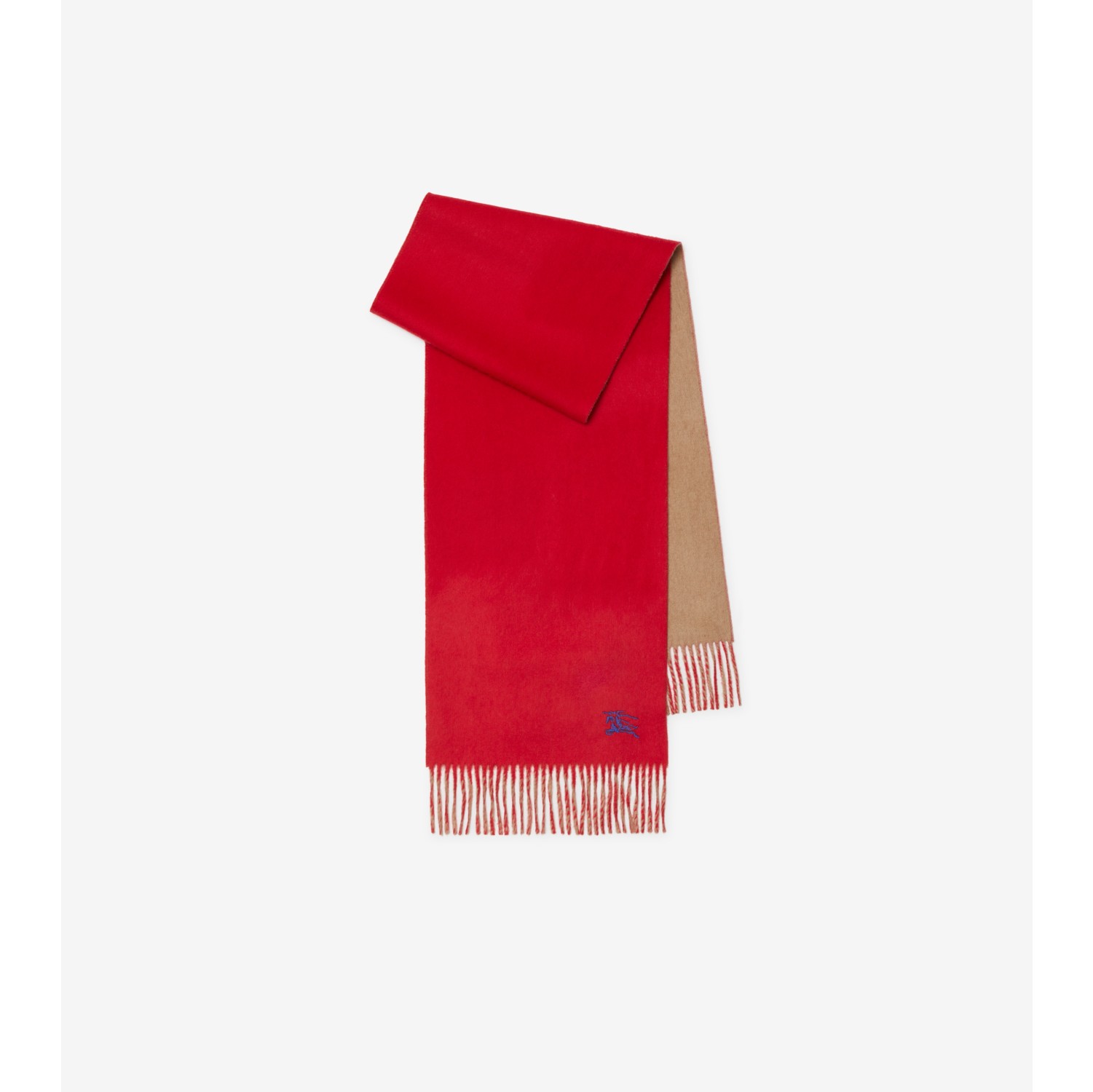 Reversible Cashmere Scarf in Pillar camel Burberry Official