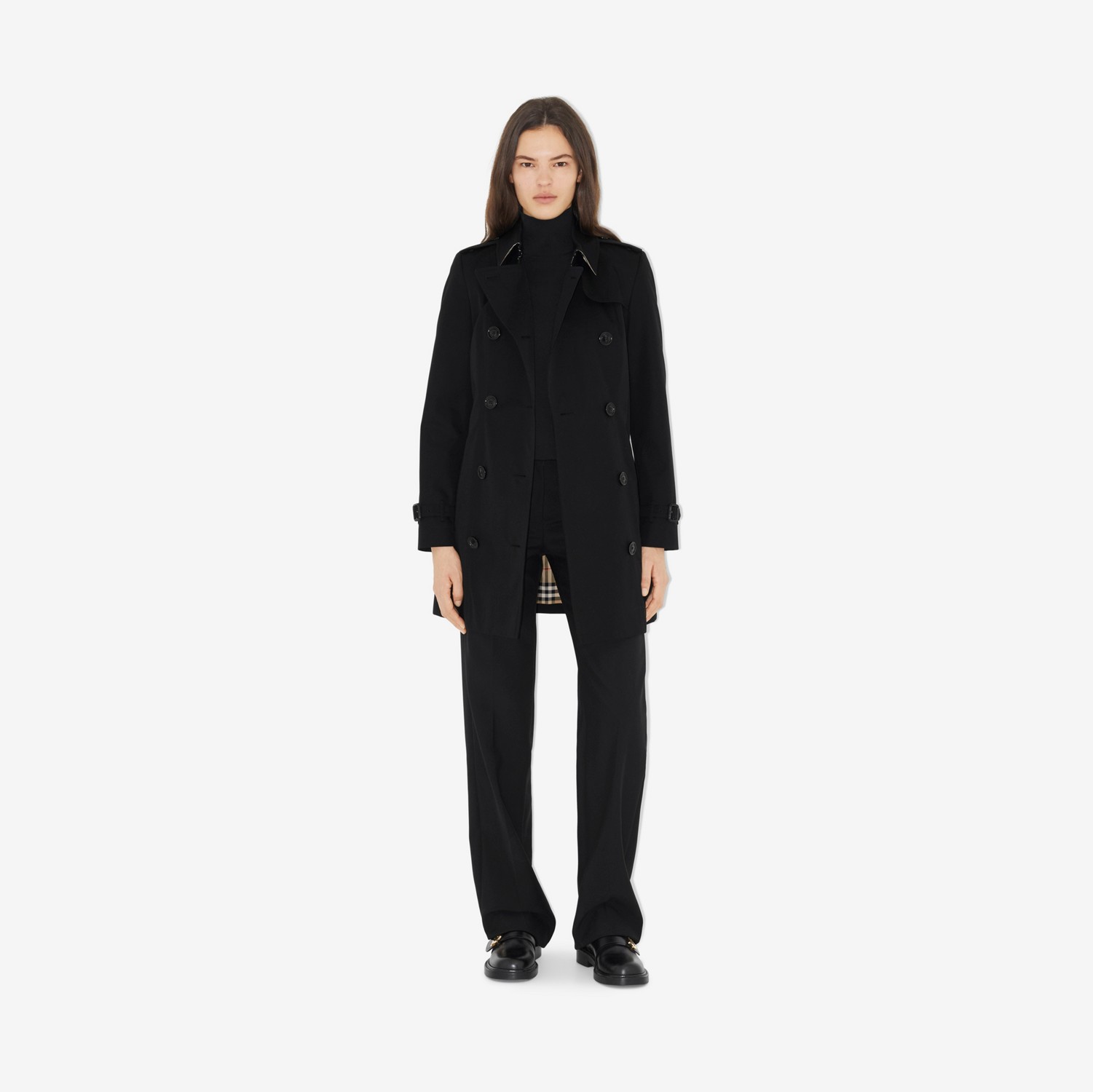 Trench coat Heritage Chelsea (Negro) - Mujer | Burberry® oficial