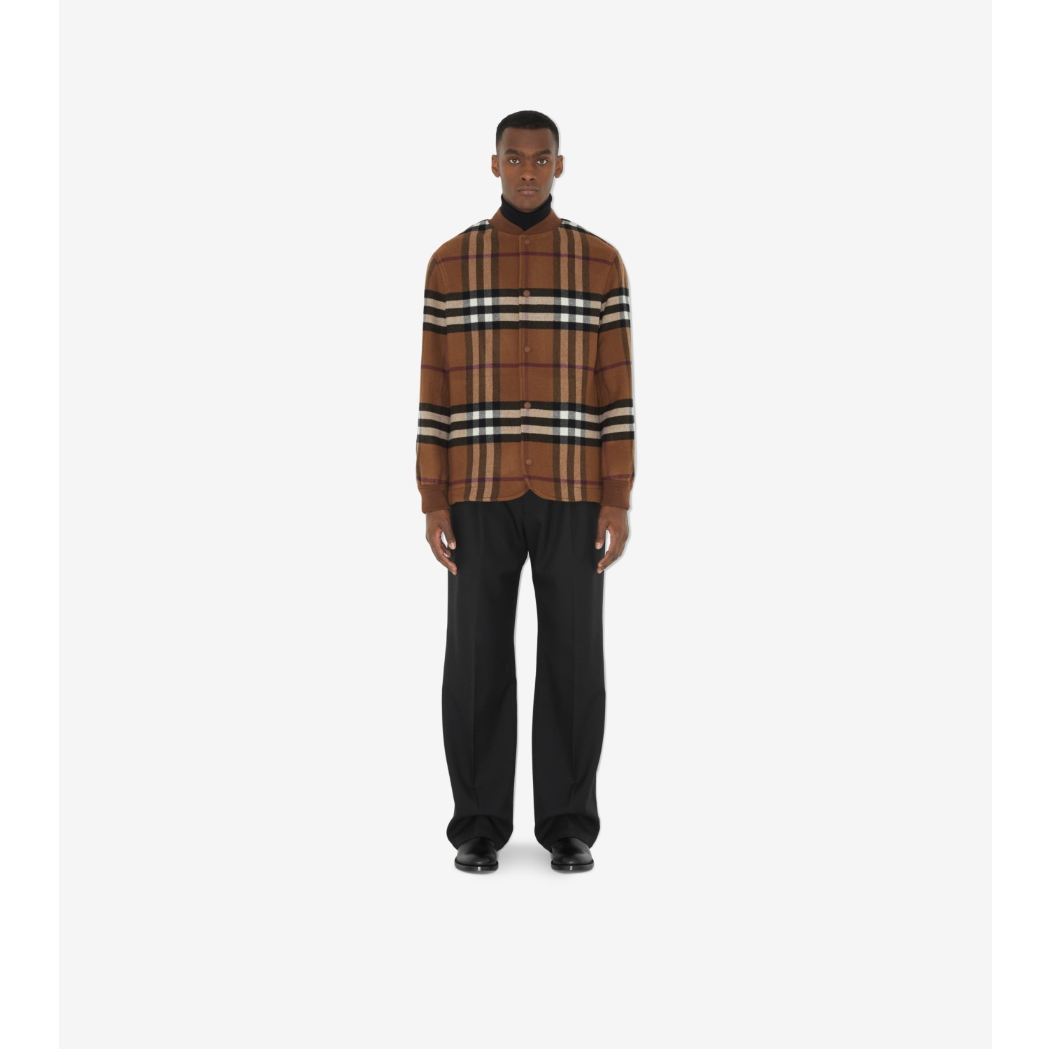 Burberry House Check Wool Trousers 50 Wool in Brown for Men