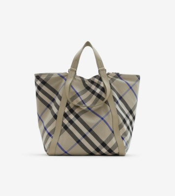 Burberry large embossed leather tote sale
