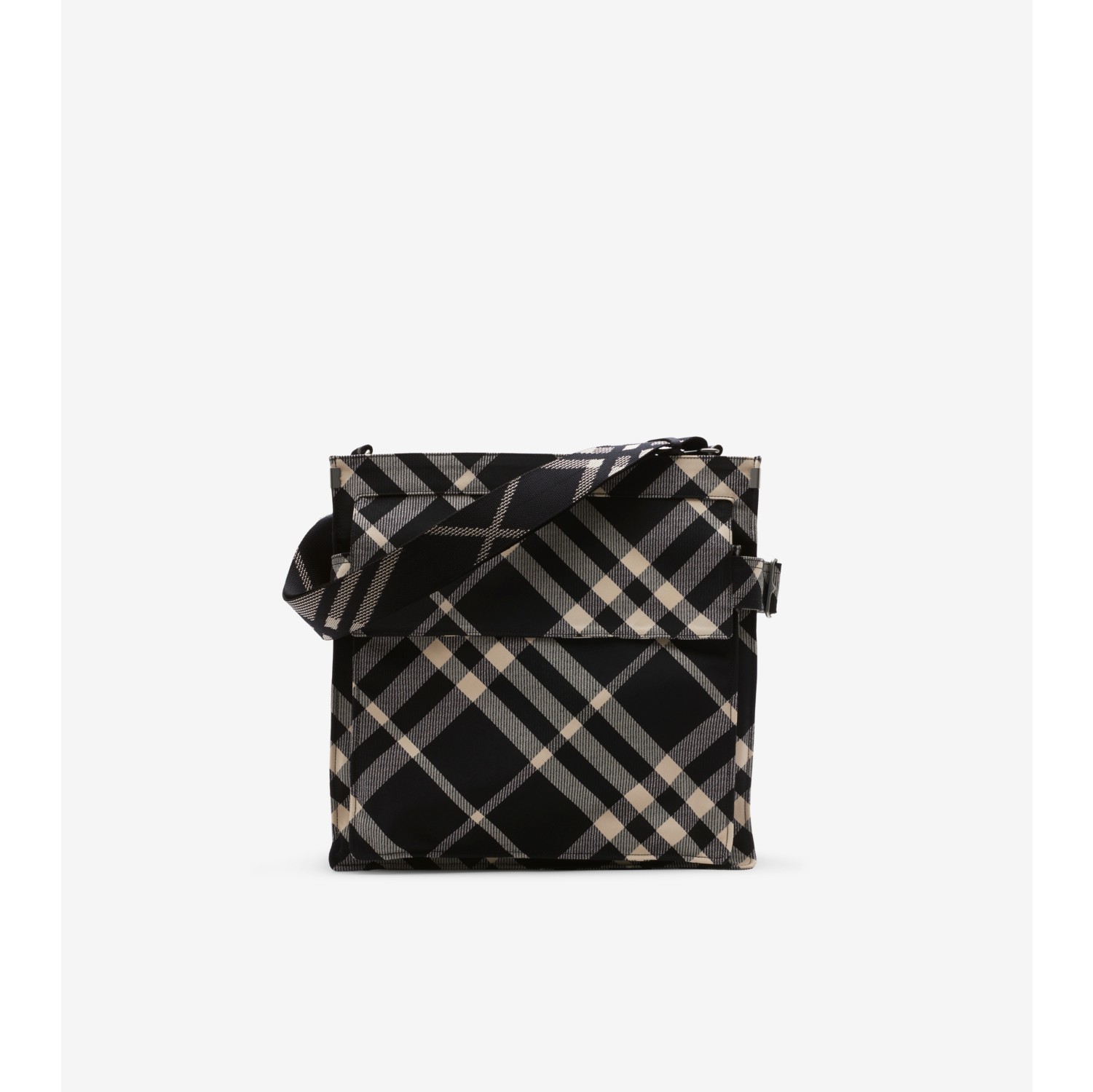 Bolso tote Trench mediano Negro calico Hombre Algodon de gabardina Burberry oficial