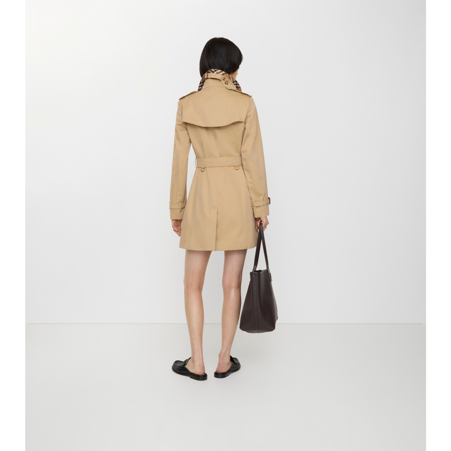 ショート チェルシー ヘリテージ トレンチコート (ハニーベージュ