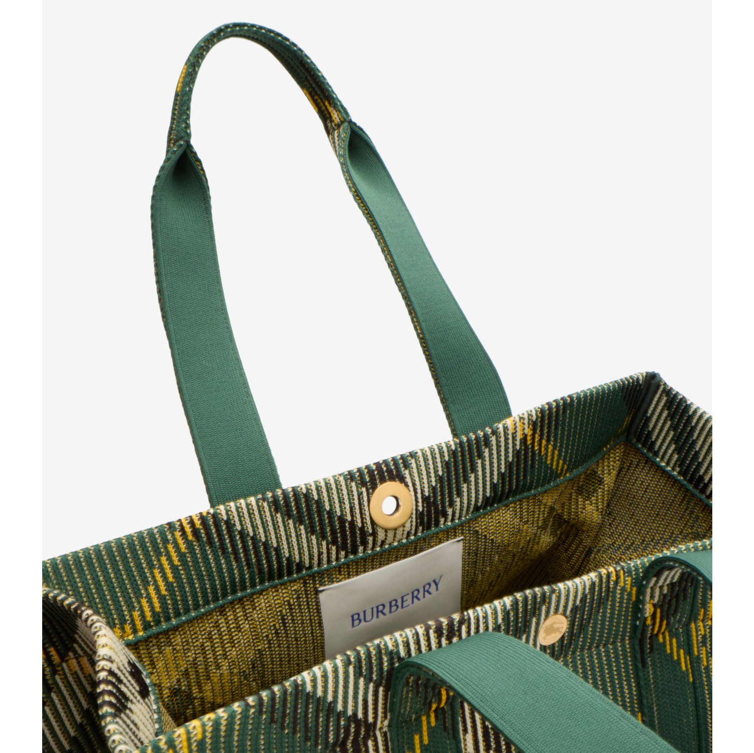 Medium Check Knitted Tote