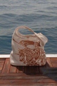 Video of Burberry EKD Crotchet Bag for the High Summer Campaign 2025
