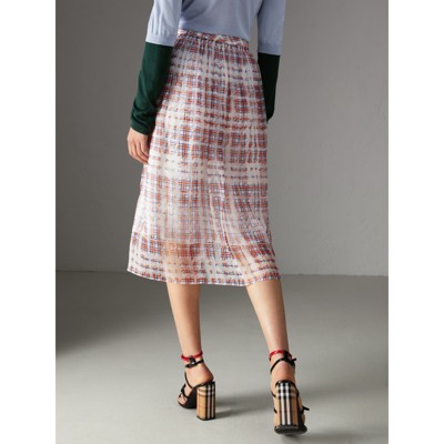 burberry tartan skirt