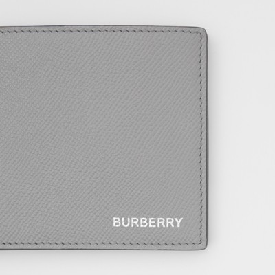 burberry grainy leather bifold wallet