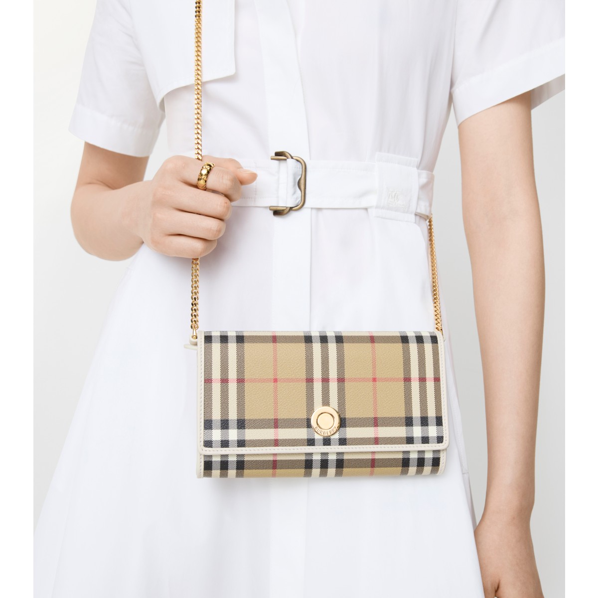  Check Chain Strap Wallet