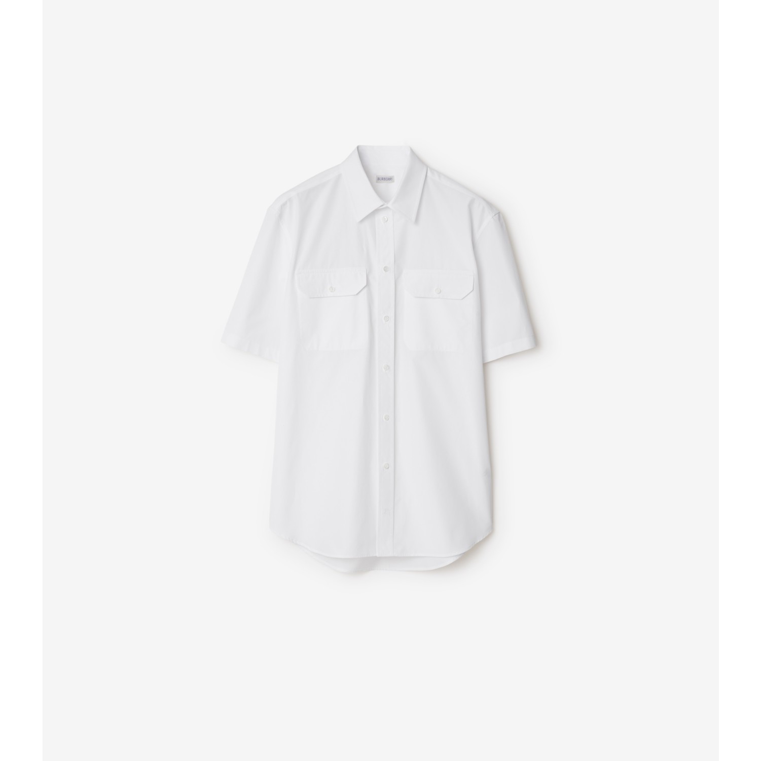 Cotton Shirt in White - Men | Burberry® Official