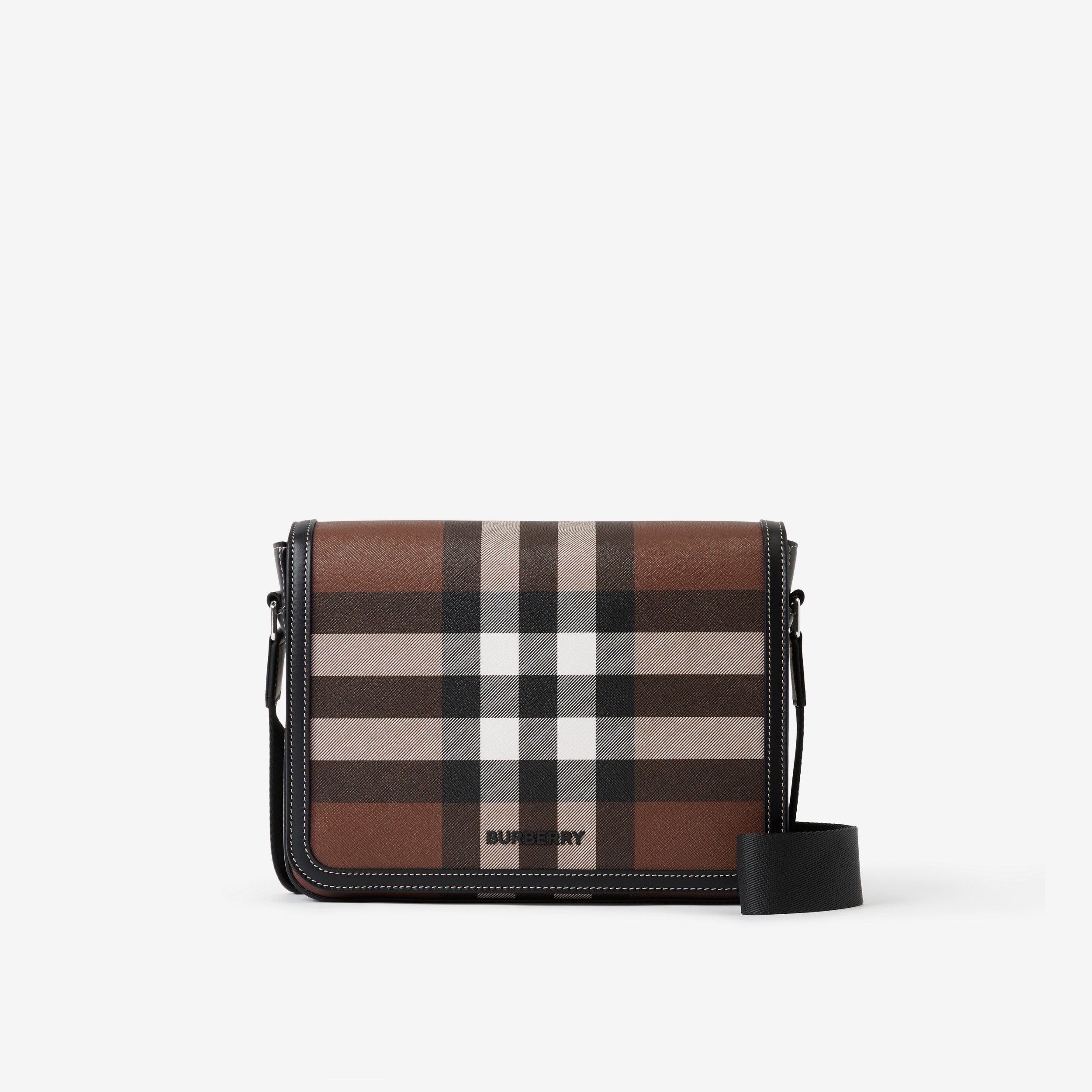 Small Alfred Messenger Bag in Dark Birch Brown | Burberry® Official - 1
