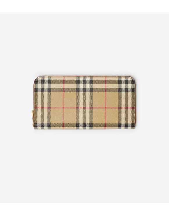 Cartera Check con cremallera