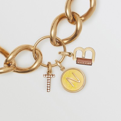 burberry initial charm