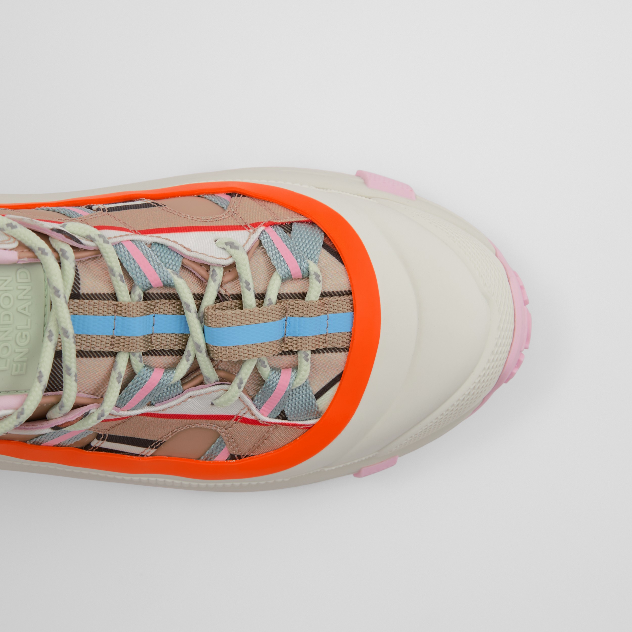 Technical Leather Arthur Sneakers in Multicolour - Women | Burberry® Official - 2