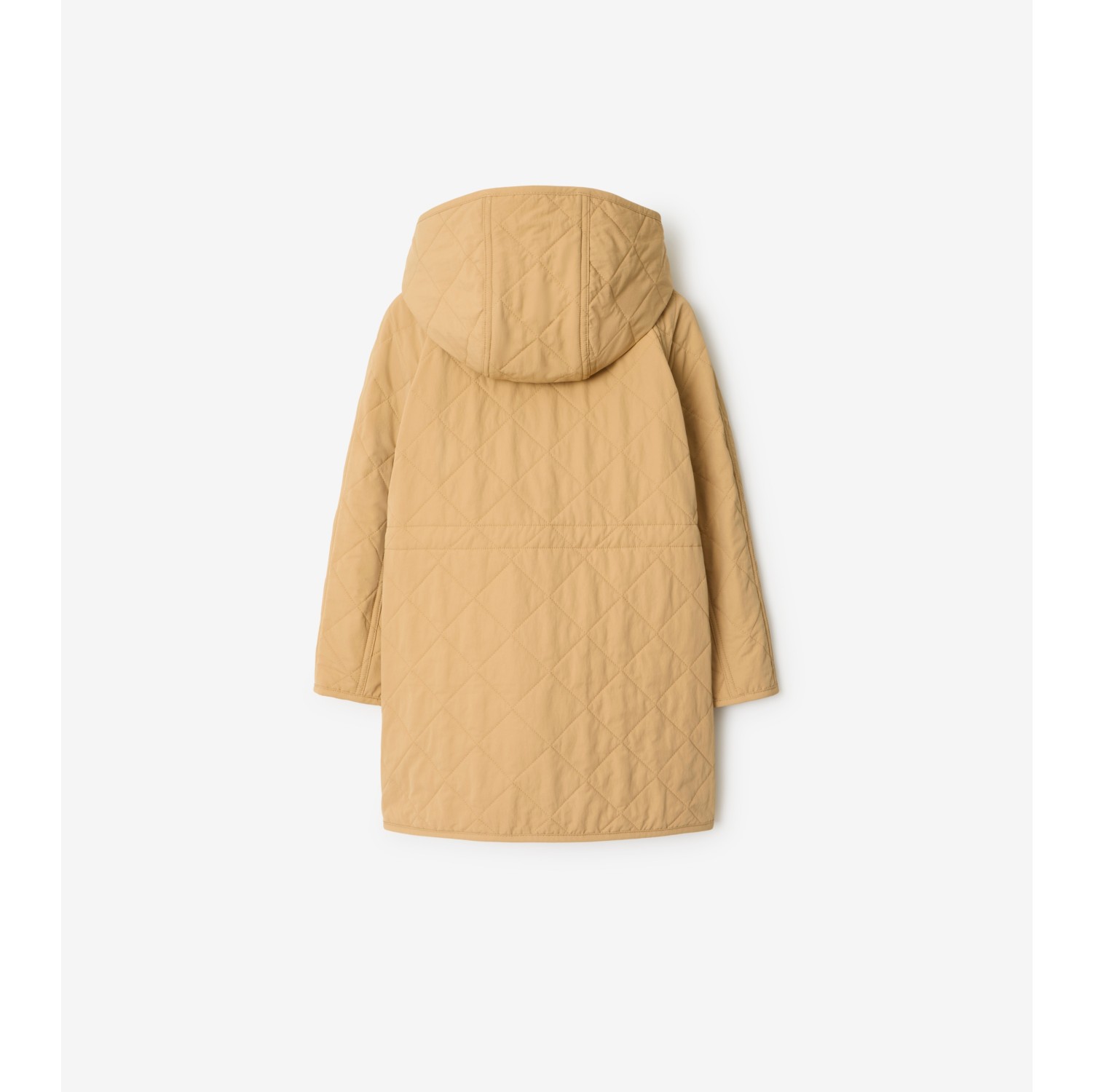 Manteau à capuche en nylon matelassé