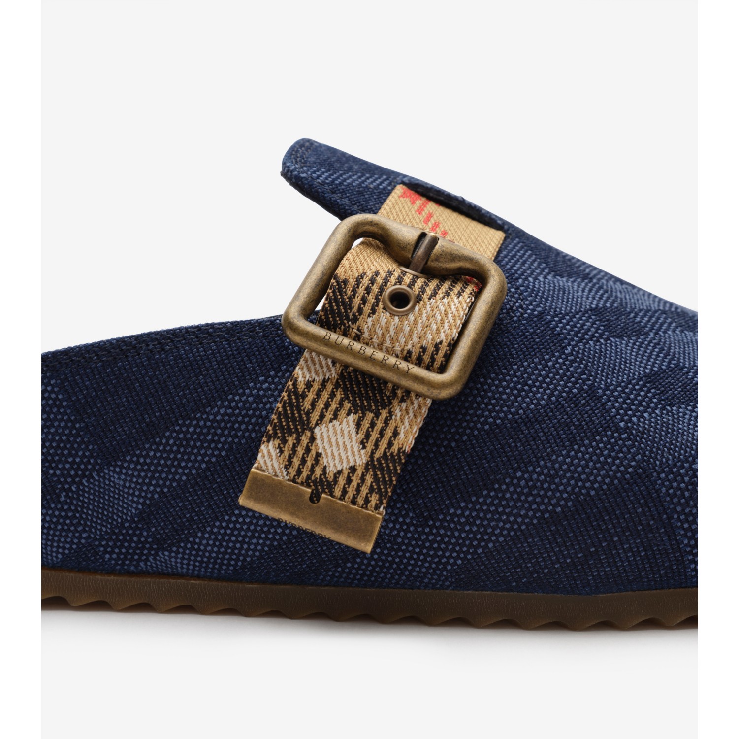Check Denim Urchin Clogs in Navy - Women | Burberry® Official