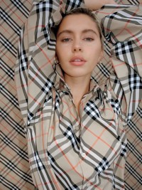 Iris Law in Burberry Check