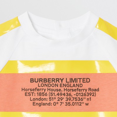 burberry tape t shirt