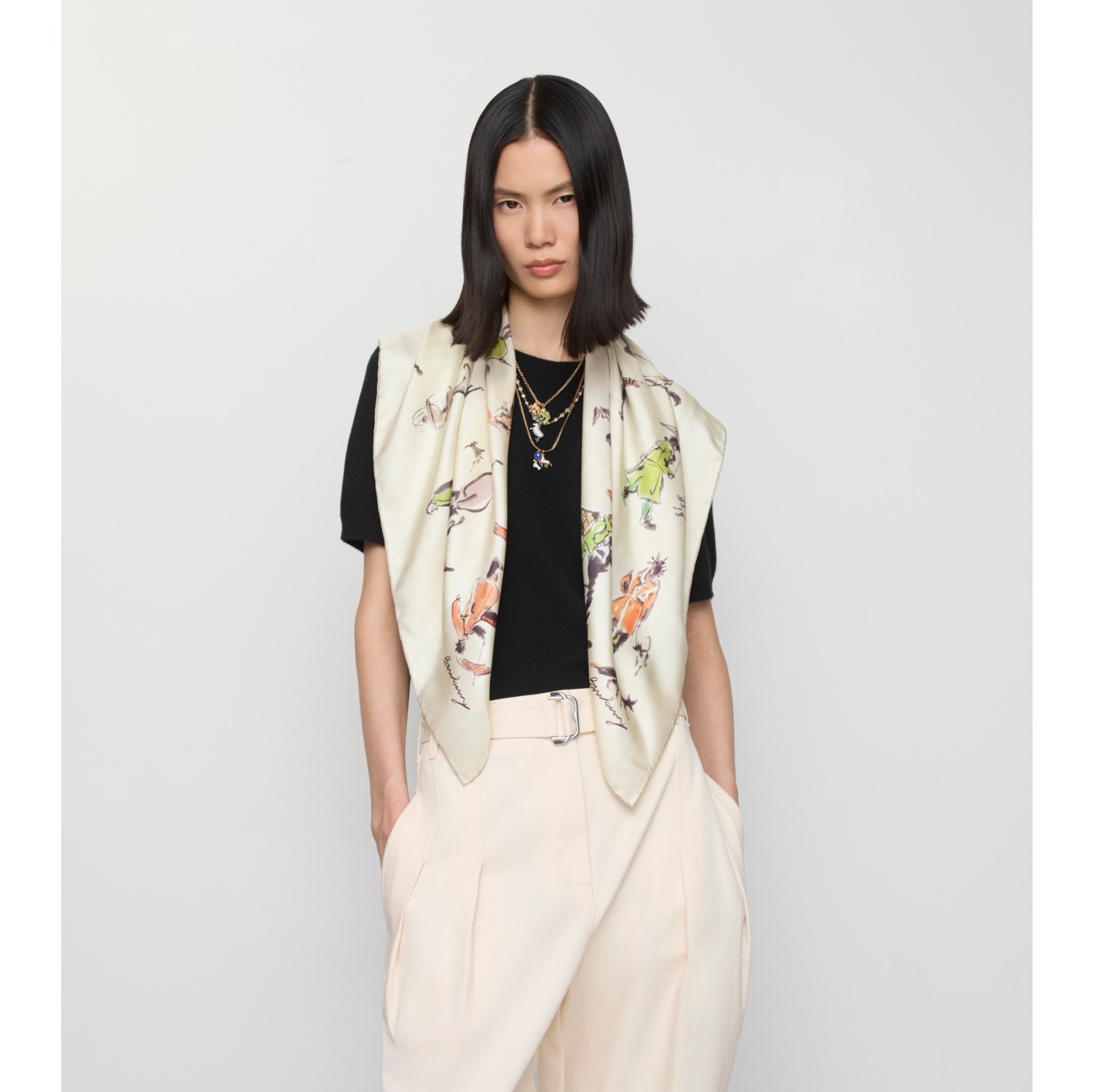 Paws on Parade Silk Scarf
