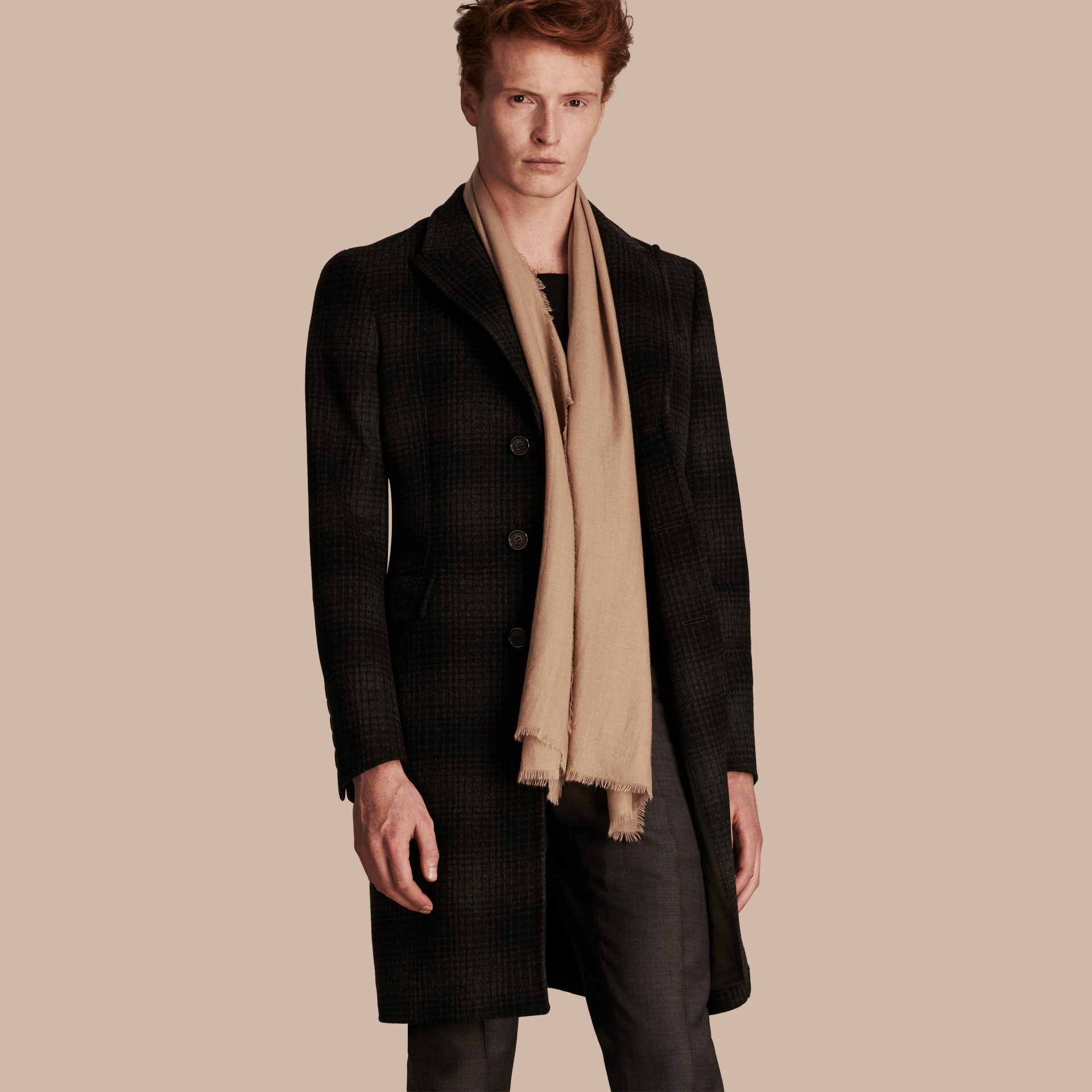 The Lightweight Cashmere Scarf in Camel | Burberry United ...