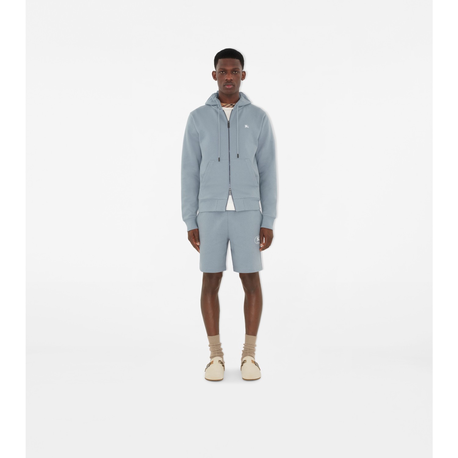 Hoodie zippé en coton Knight