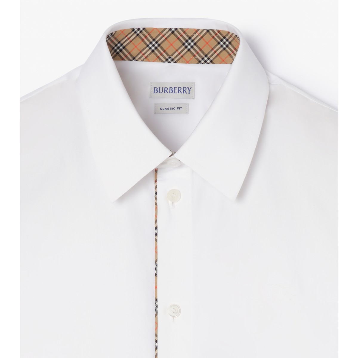  Check Piping Cotton Poplin Shirt