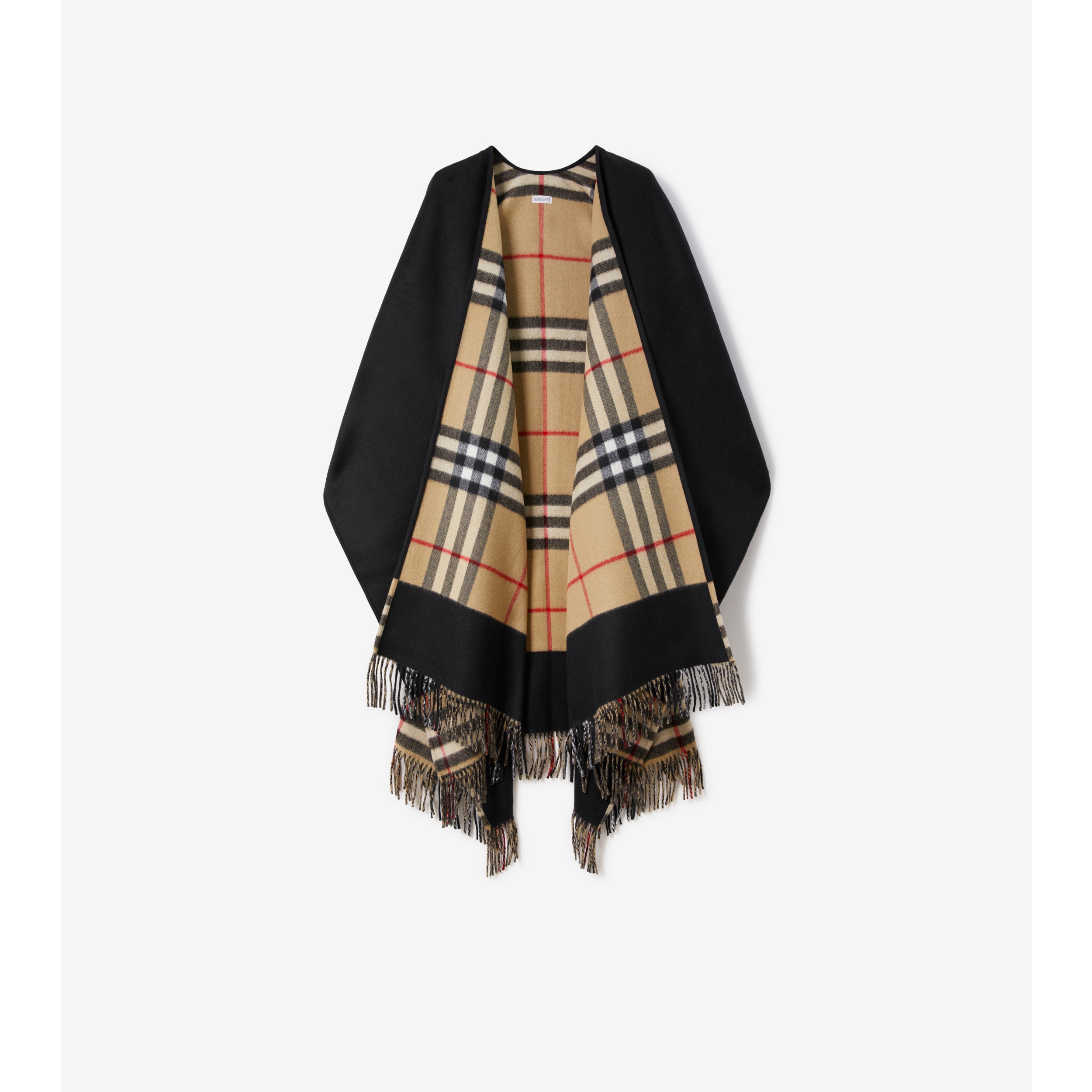 burberry 50 cashmere 50 wool scarf black