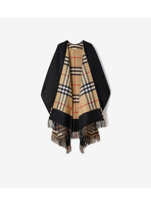 Ellezarra burberry lattice shop cloak poncho sweater