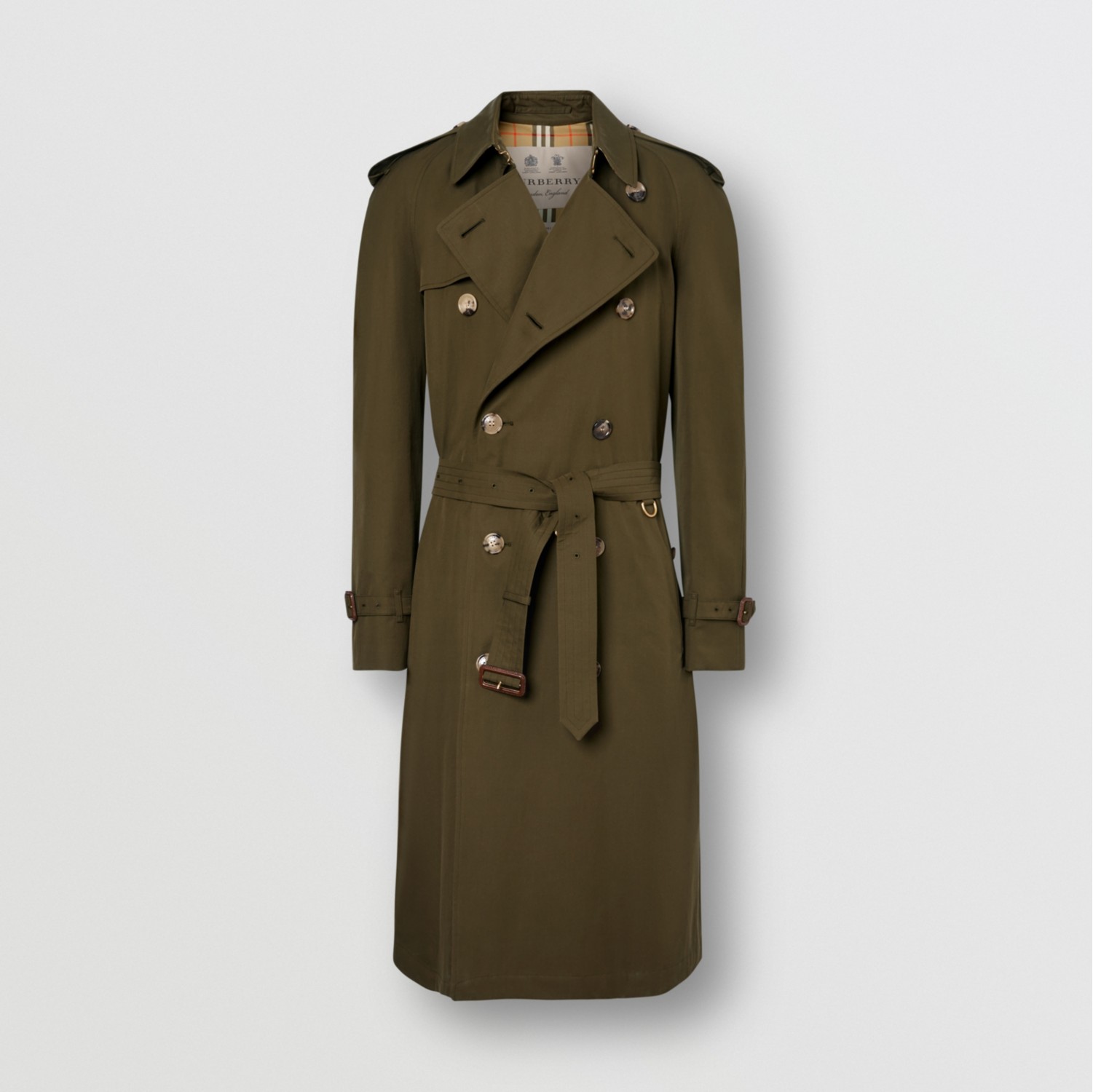 Burberry men's on sale khaki trench coat