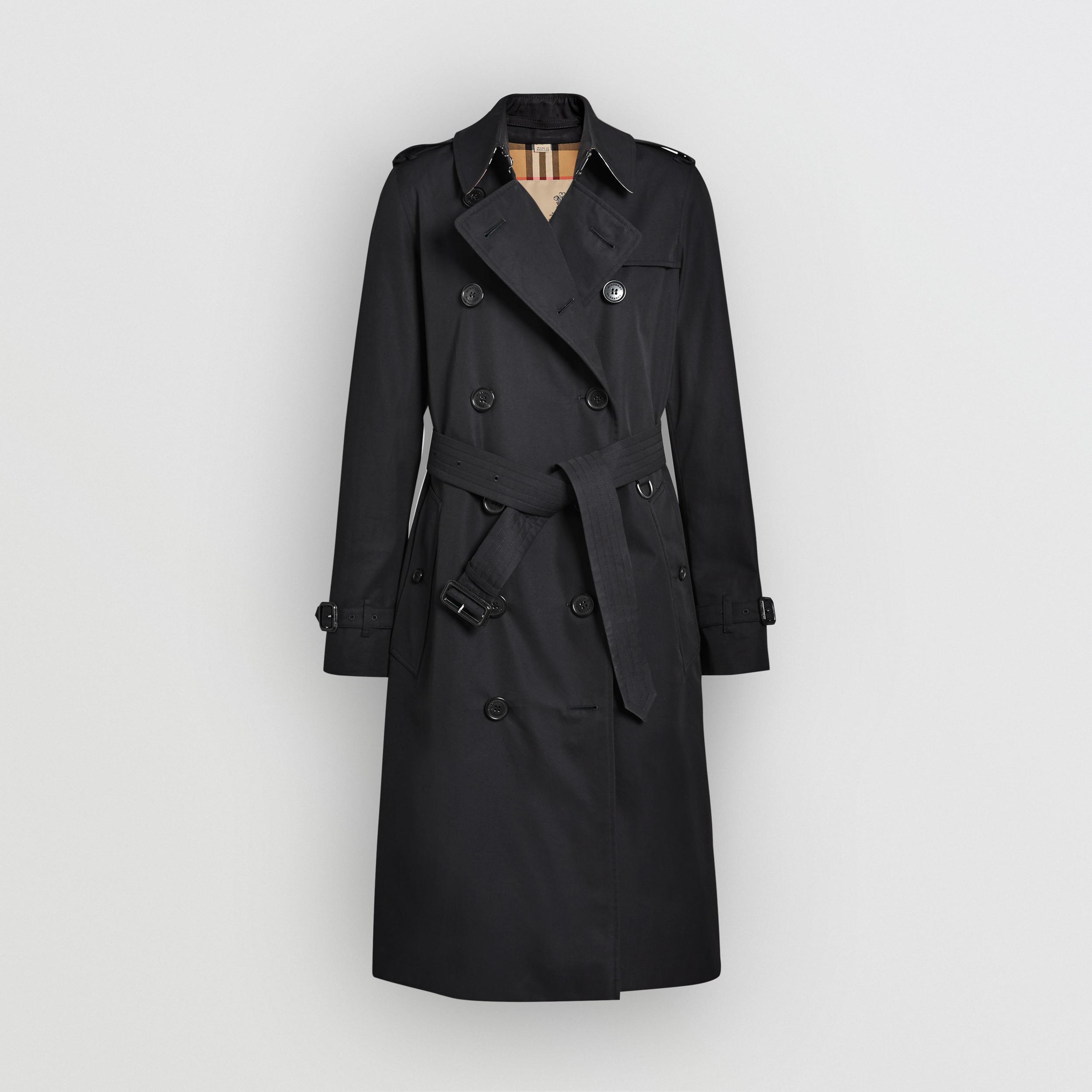 The Long Kensington Heritage Trench Coat in Midnight - Women | Burberry® Official - 4