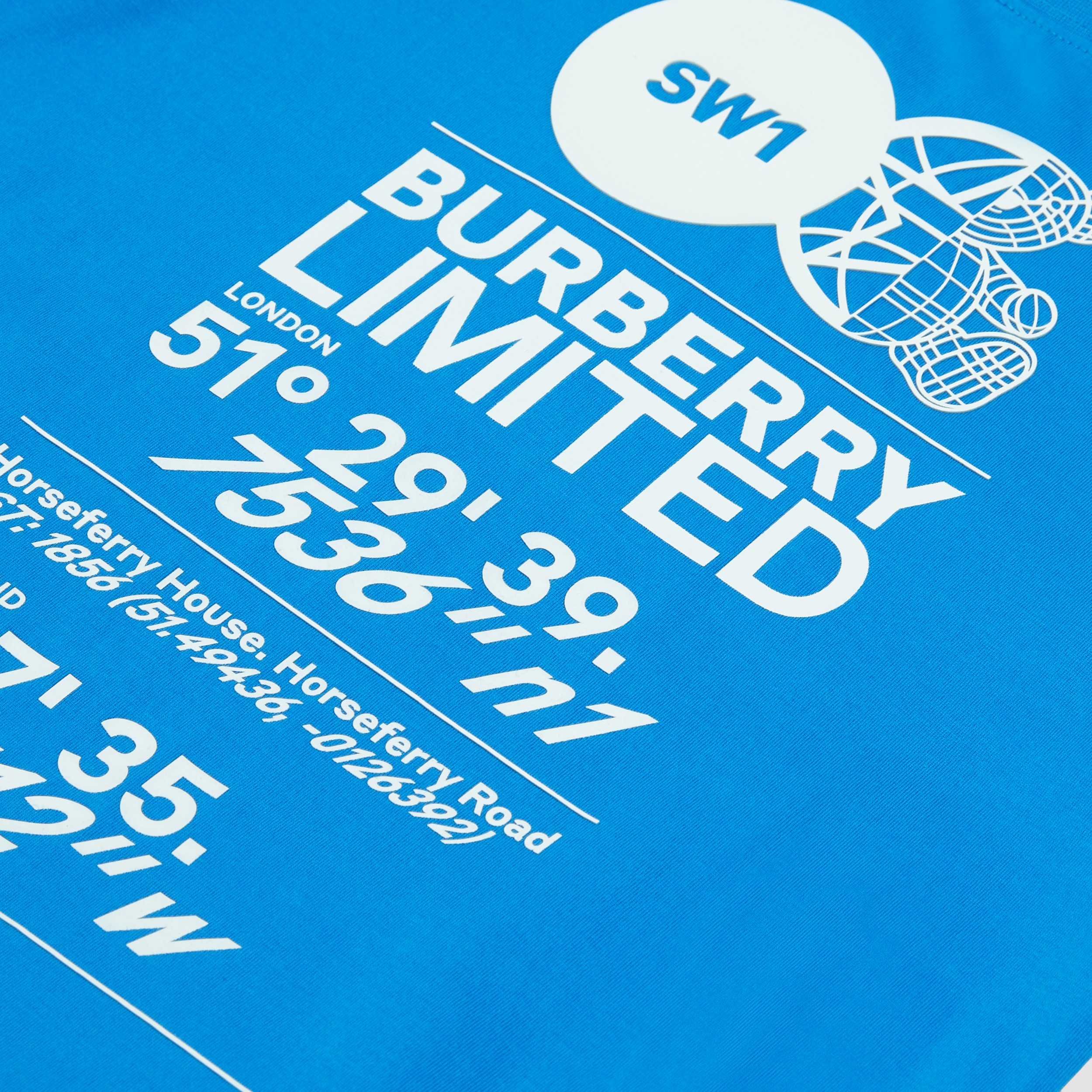 Baumwoll-T-Shirt mit Druckmotiv (Canvasblau) | Burberry® - 2