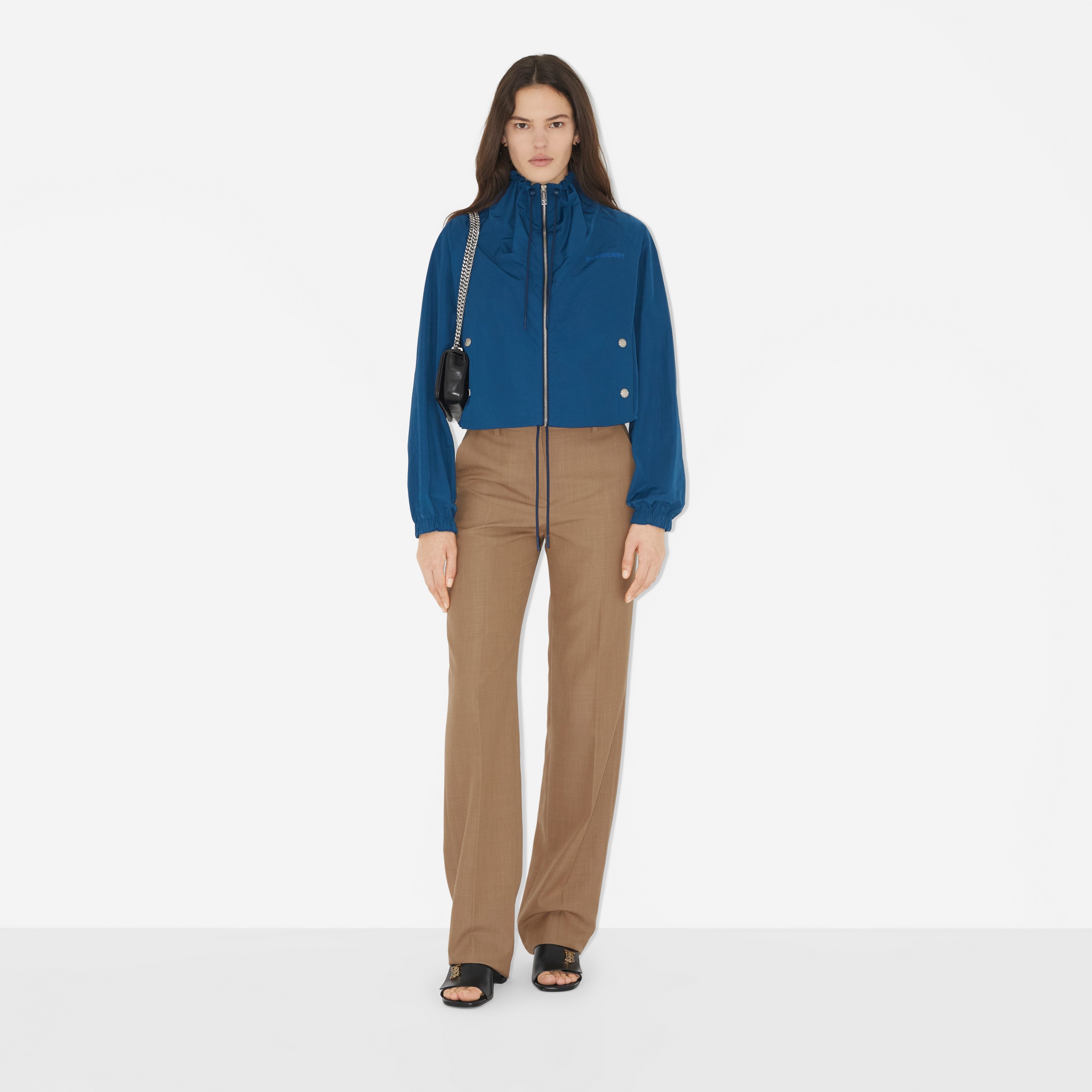 Oversize-Jacke aus Baumwollmischung mit Burberry-Logo (Tiefes Marineblau) - Damen | Burberry® - 2