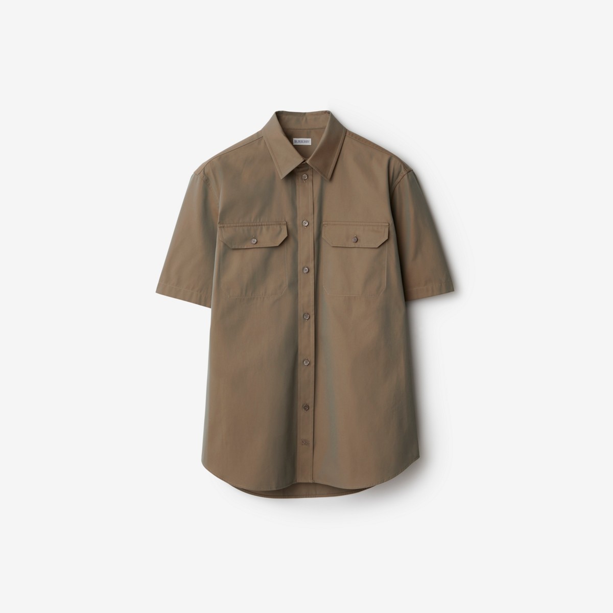 Burberry Cotton Shirt In Thicket
