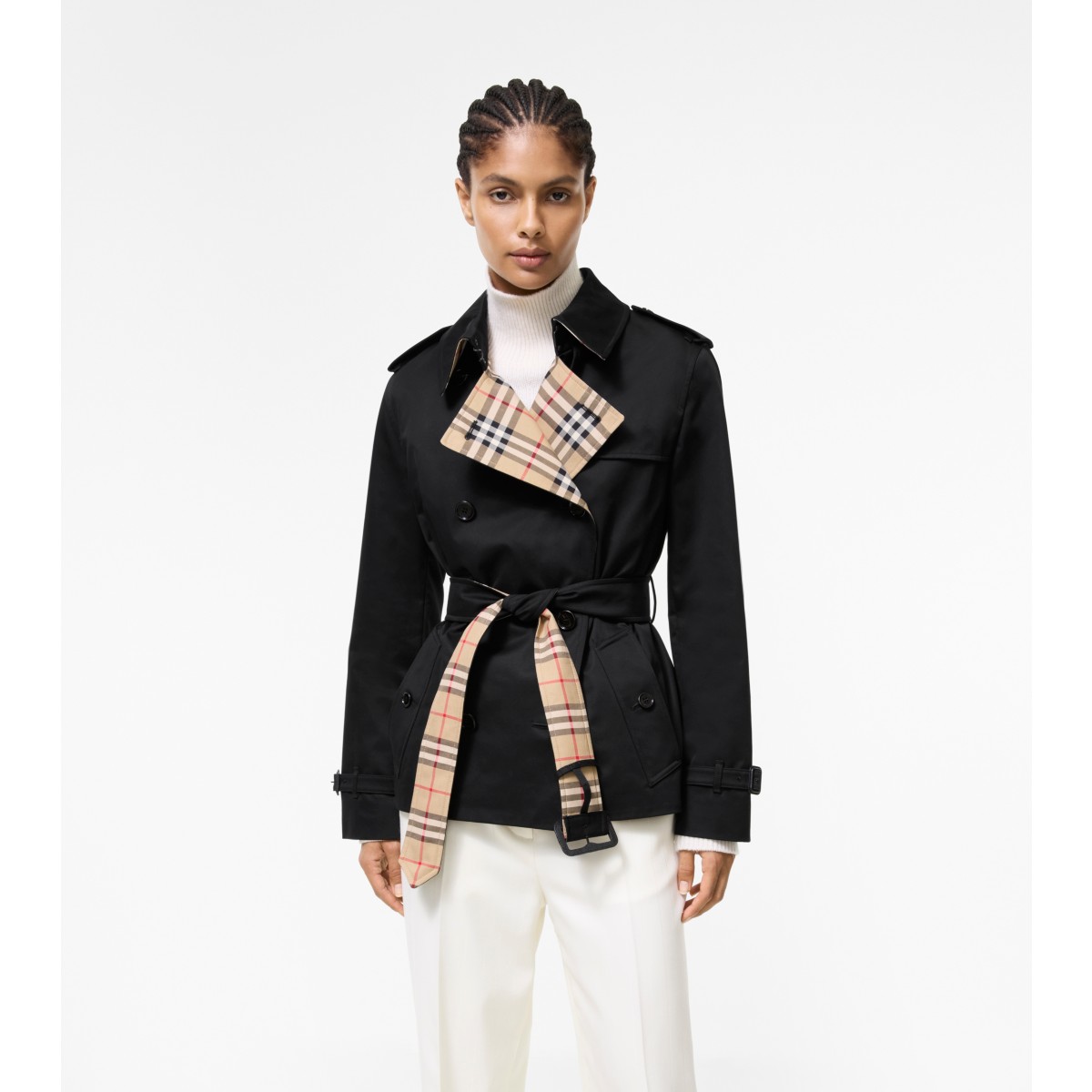  Check Gabardine Lakefield Trench Jacket