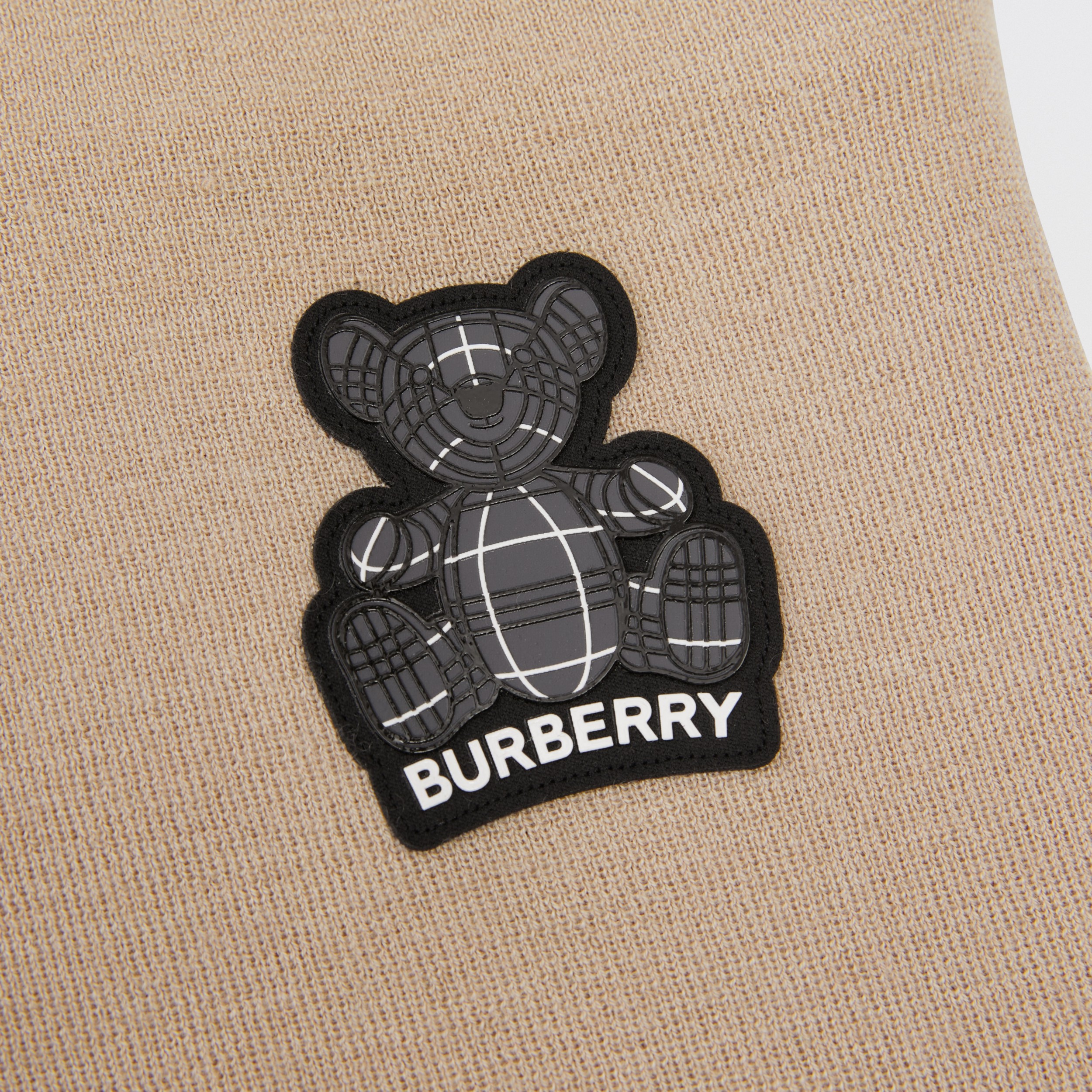 Thomas 泰迪熊贴花羊绒慢跑裤 (柔黄褐色) - 儿童 | Burberry® 博柏利官网 - 2
