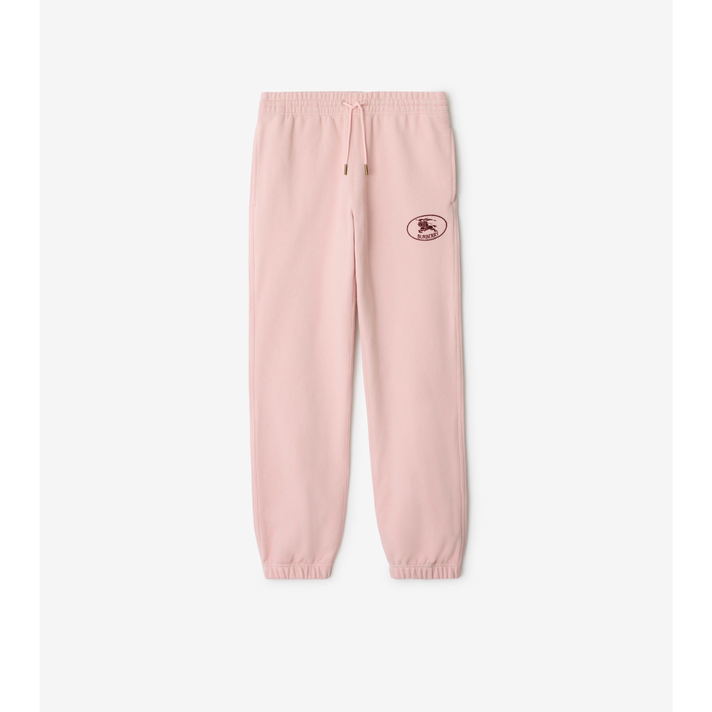 Knight Stamp Cotton Zip Hoodie in Bouquet pink - Women | Burberry