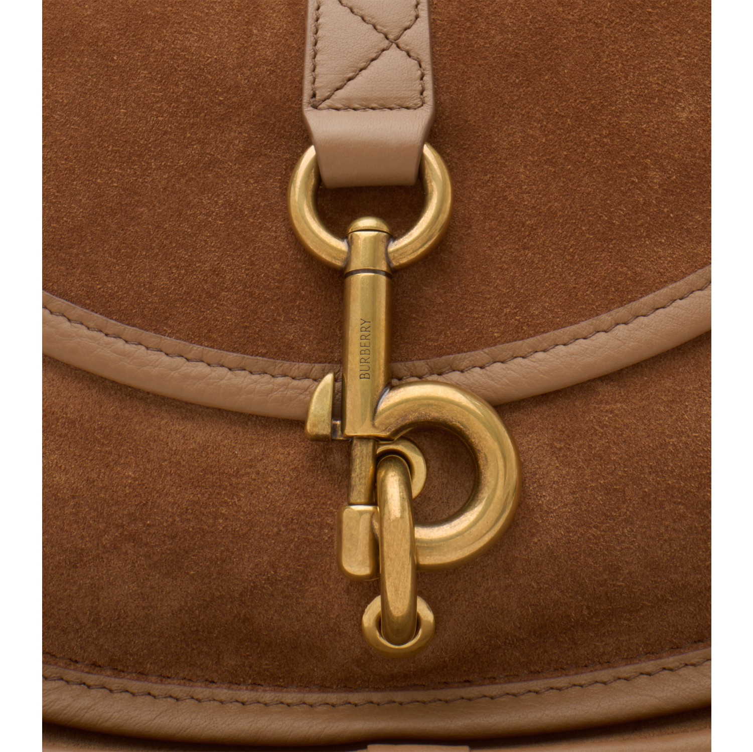Small B Clip Messenger Bag in Hazel brown - Women | Burberry® Official