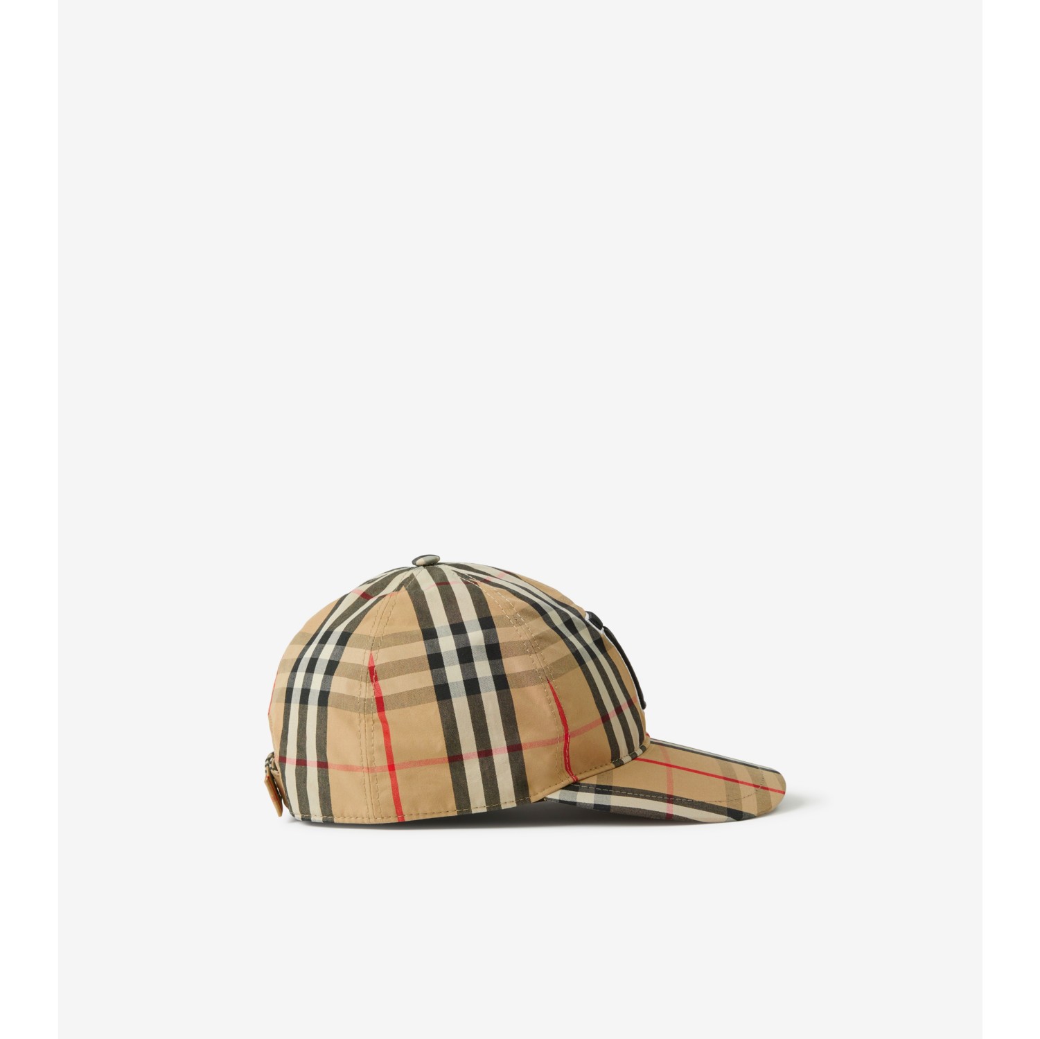 Monogram Motif Vintage Check Cotton Baseball Cap in Archive Beige |  Burberry® Official