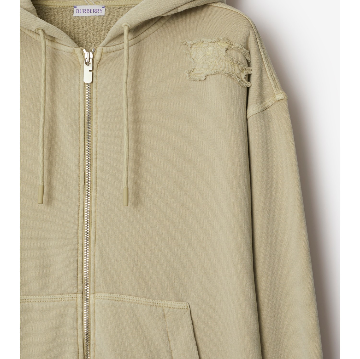 Hoodie zippé en coton mélangé