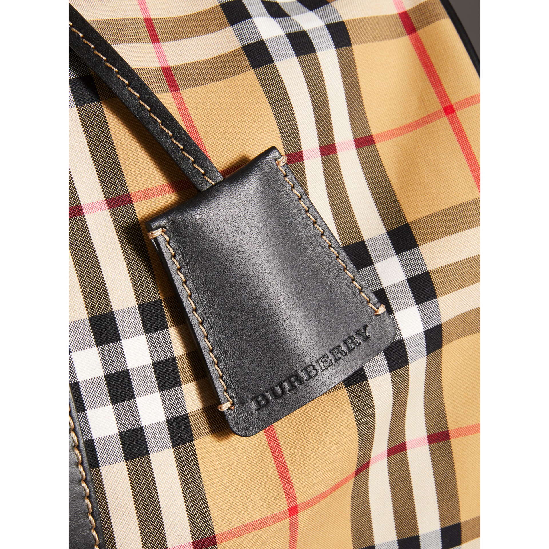 burberry 米色大号 kennedy 帆布行李袋