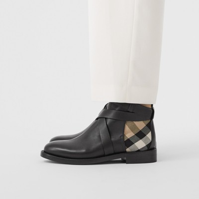 burberry leather boots