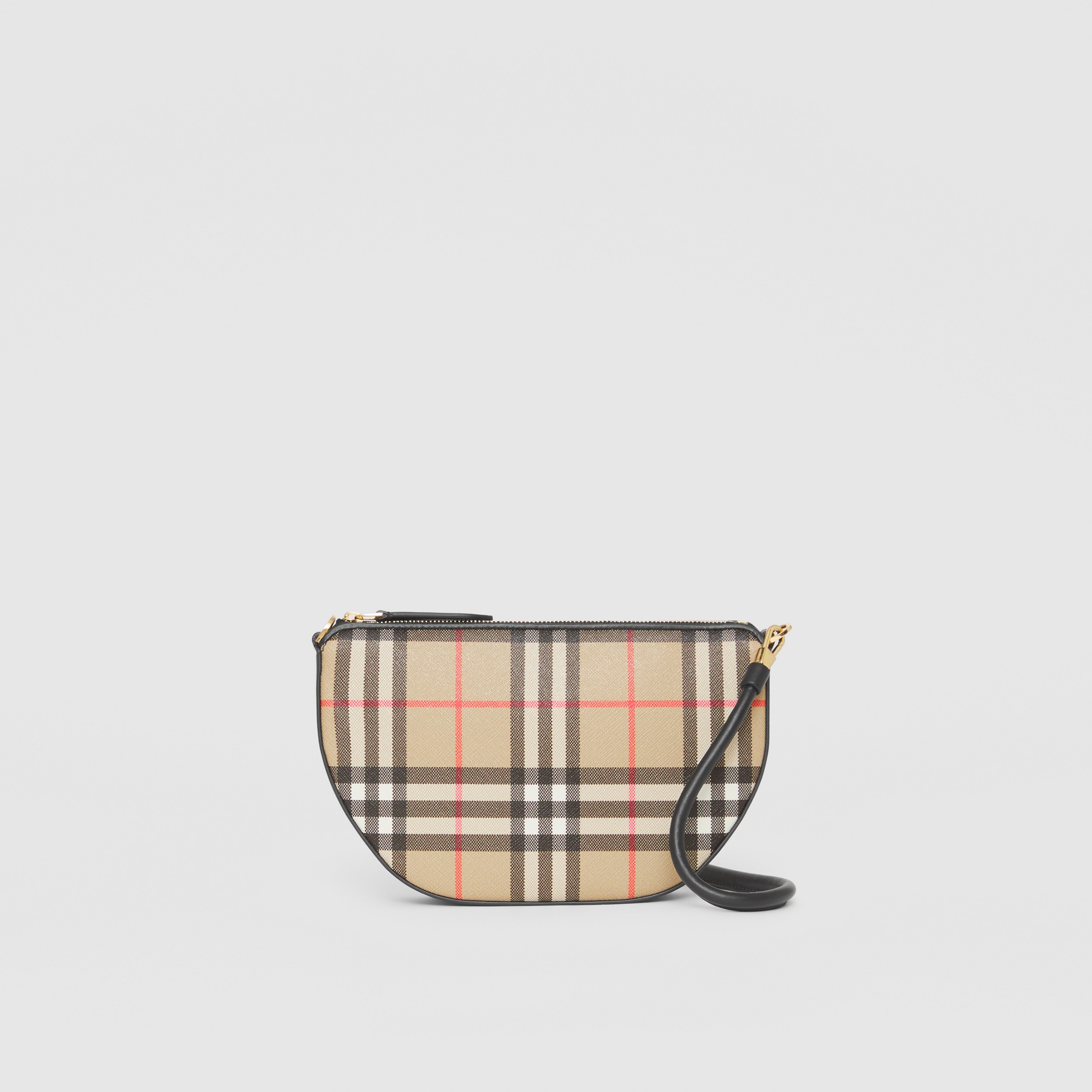 Vintage Check Olympia Pouch in Archive Beige - Women | Burberry® Official - 4