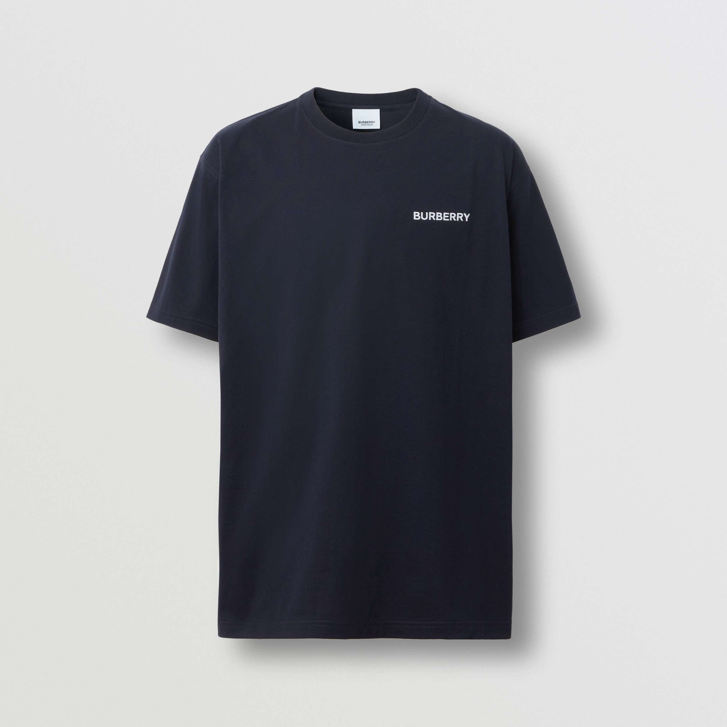 Baumwoll-T-Shirt in Oversize-Passform mit Monogrammmotiv (Kohleblau) - Herren | Burberry® - 4