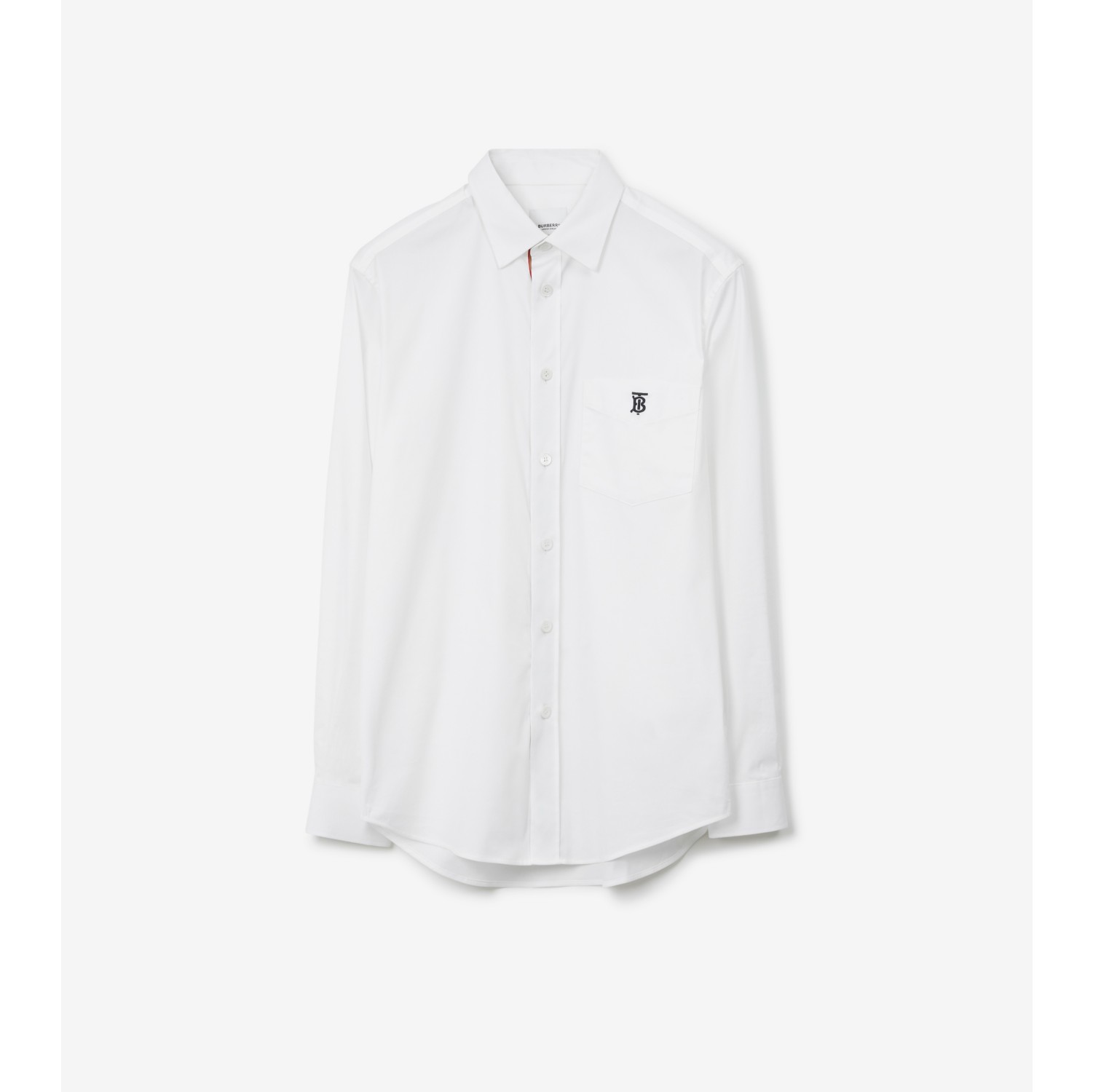 White burberry 2025 button up