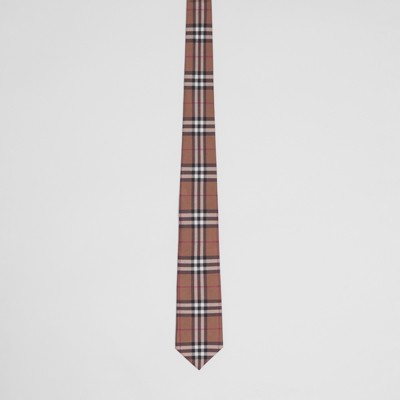 brown burberry tie