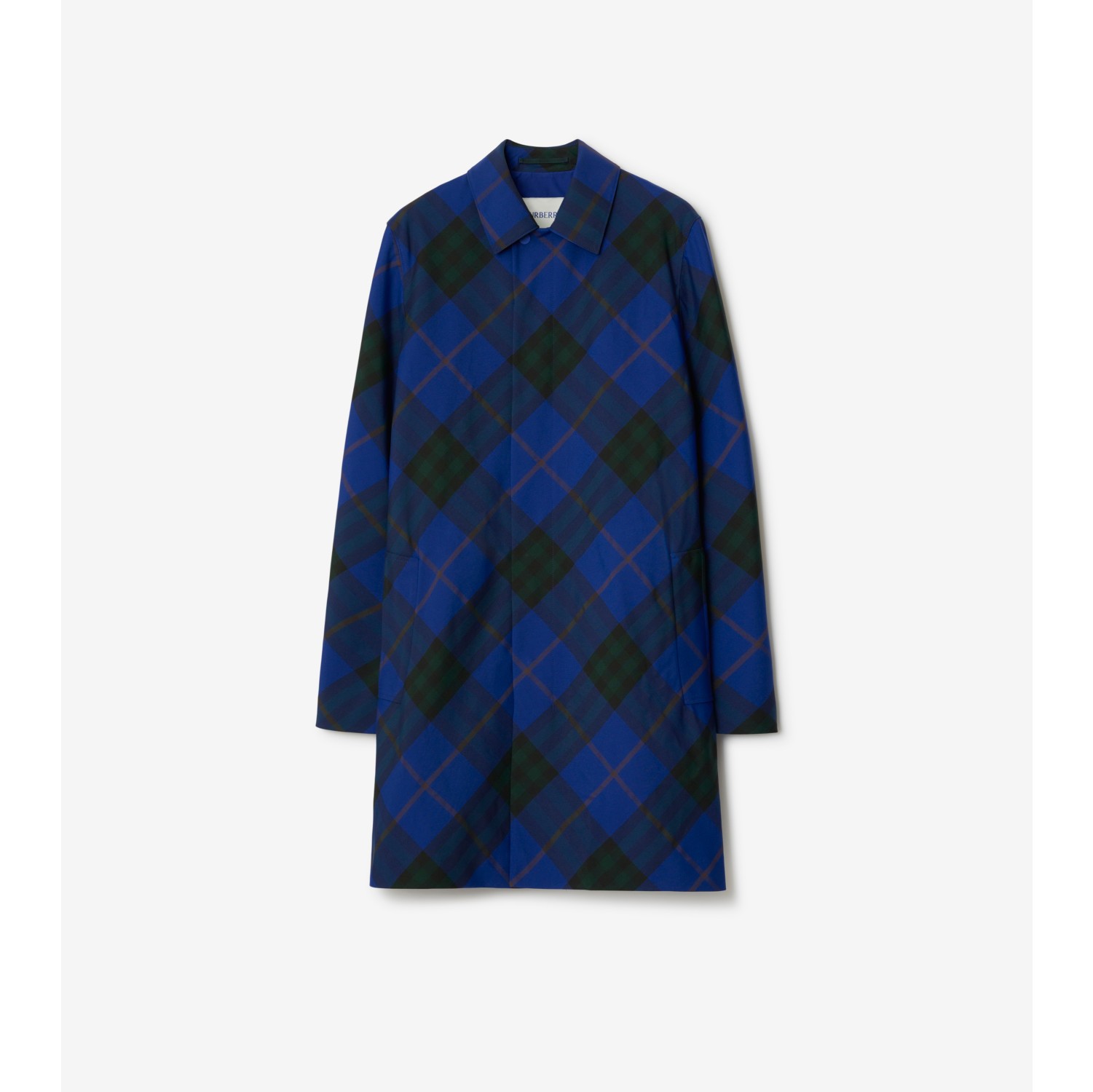 Mid-length Check Car Coat