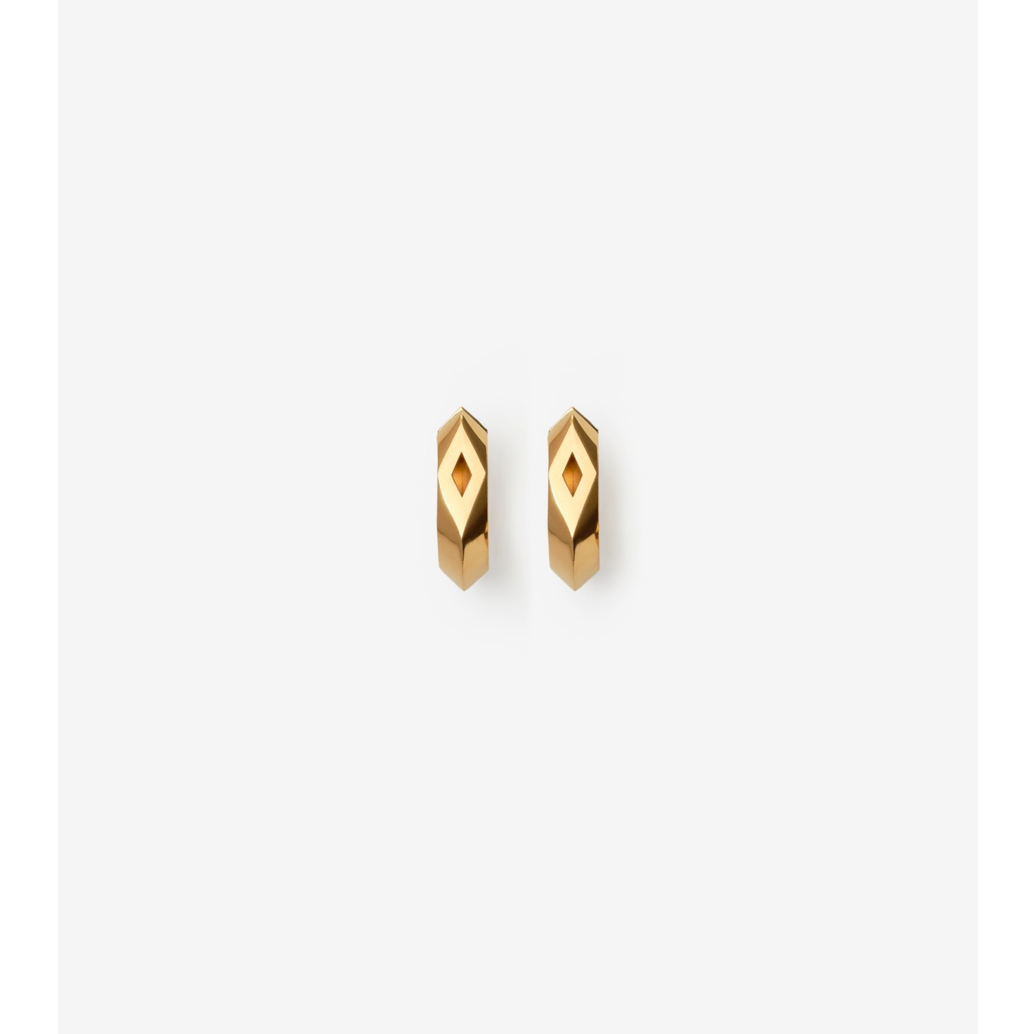 Large Hollow Hoop Earrings in Gold - Women | Burberry® Official