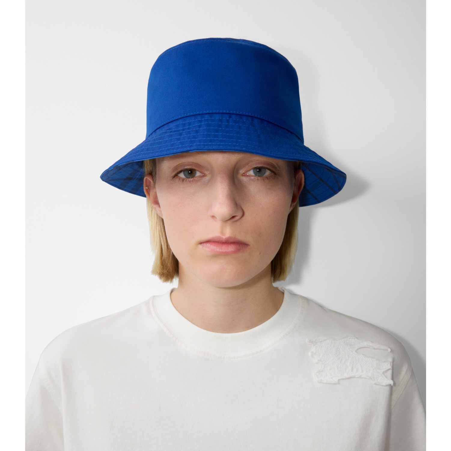 コットンブレンド バケットハット (ナイト) メンズ Burberry®公式サイト