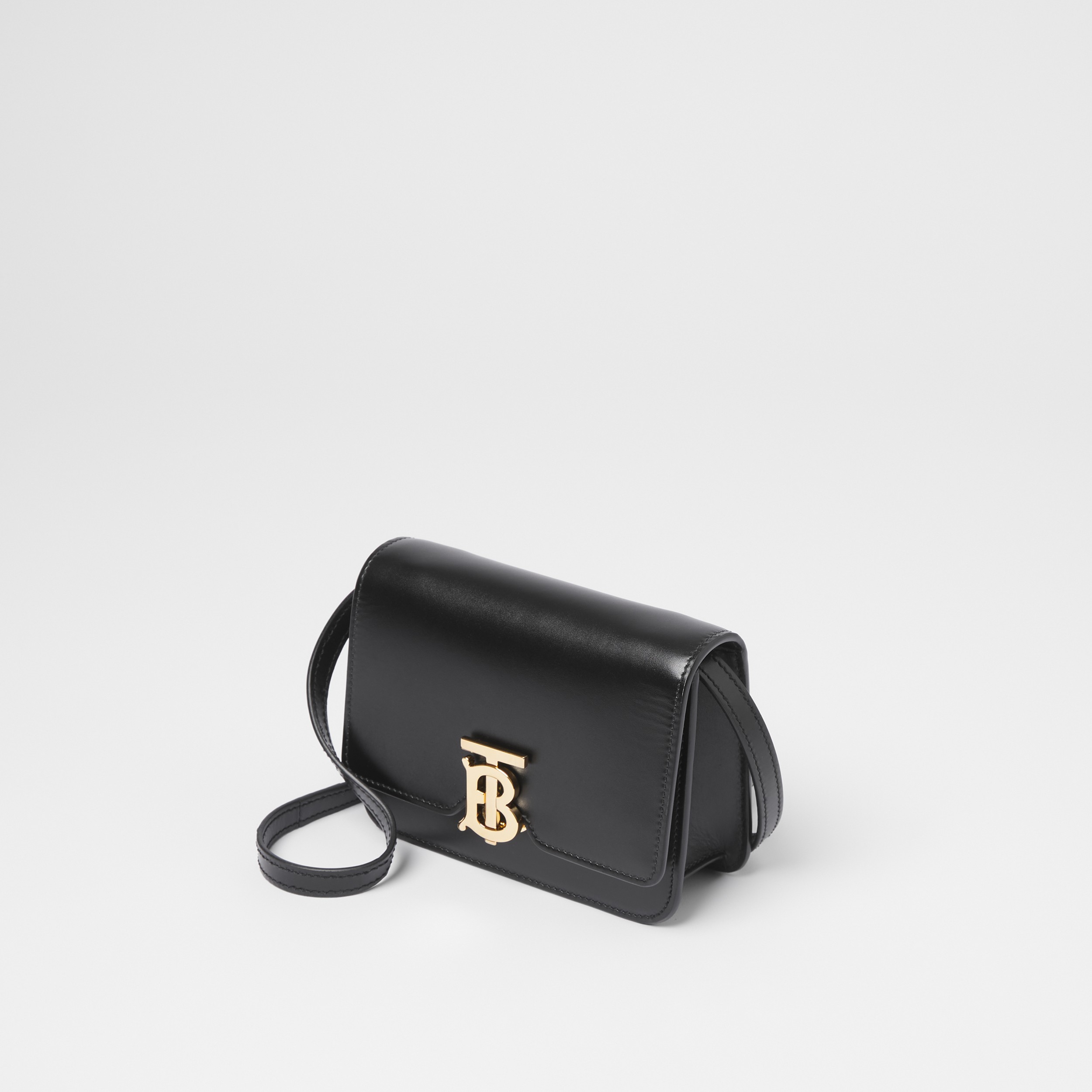 Mini Leather TB Bag in Black - Women | Burberry® Official