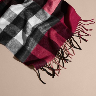 burberry red cashmere scarf