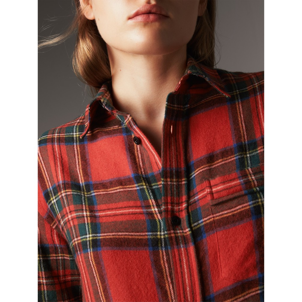 苏格兰格纹羊毛衬衫 产品图片11