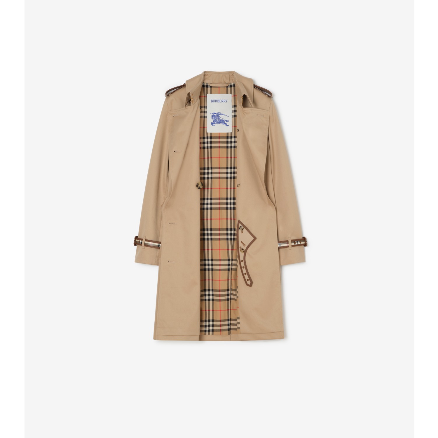 Mid-length Gabardine Kensington Trench Coat
